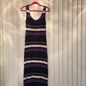 Purple, green, blue and white stripe